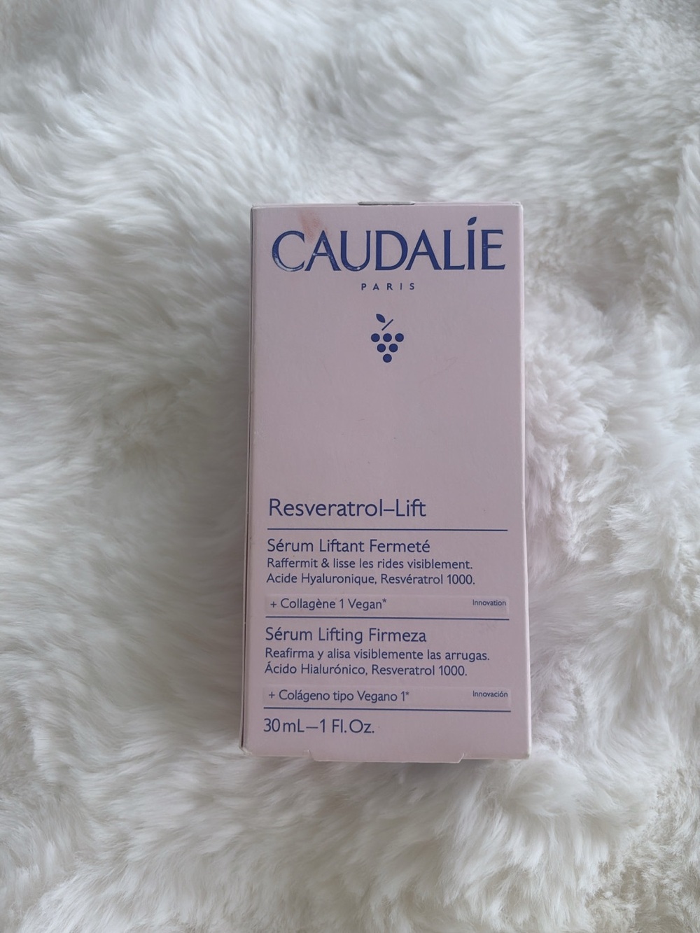 Caudalie Resveratrol-Lift Serum - Pale Pink and Navy